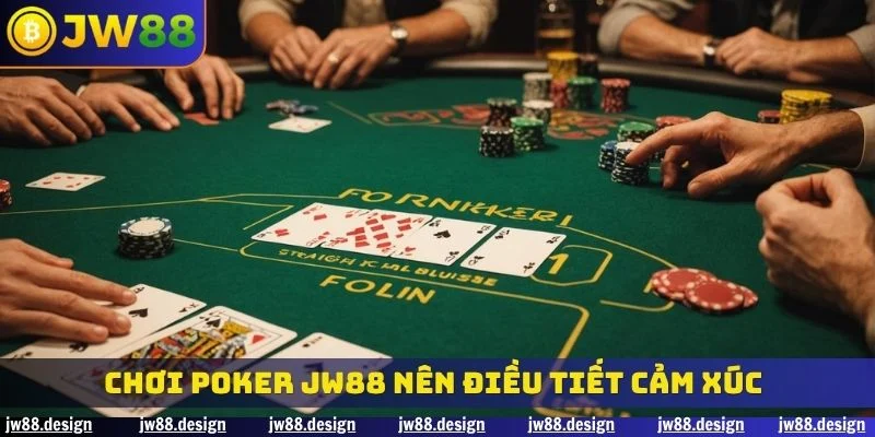 Chơi poker JW88 nên điều tiết cảm xúc